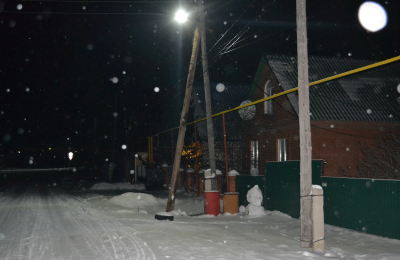 Уличные фонари в Чулыме установят после реконструкции сети