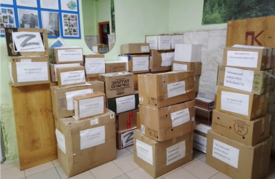 Пункт сбора гуманитарной помощи в Чулымском районе продолжает свою работу