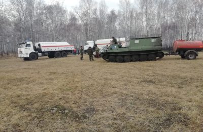 Пожарные из Новосибирска помогали тушить лесные пожары в Куликовском сельсовете