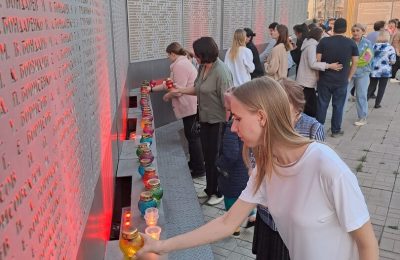 Чулымцы зажгли свечи памяти накануне Дня Победы