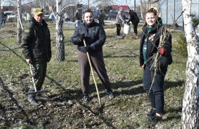 Чулымцы приводят город в порядок после зимы