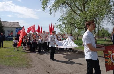 Акцию «Солдатский платок» провели в Базовской школе