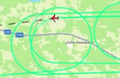 Самолет с неисправностью кружился над Чулымом