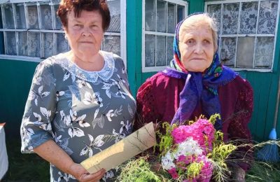 Совет ветеранов Серебрянского сельсовета поздравил на дому почётных юбиляров