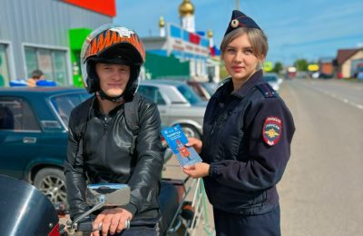 Автоинспекторы провели в Чулыме профилактическое мероприятие «Мотоциклист»