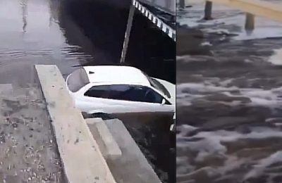 Операцию по спасению автомобиля из реки провели в Чулыме