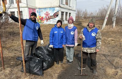 Чулымские волонтеры участвуют во Всероссийской неделе субботников